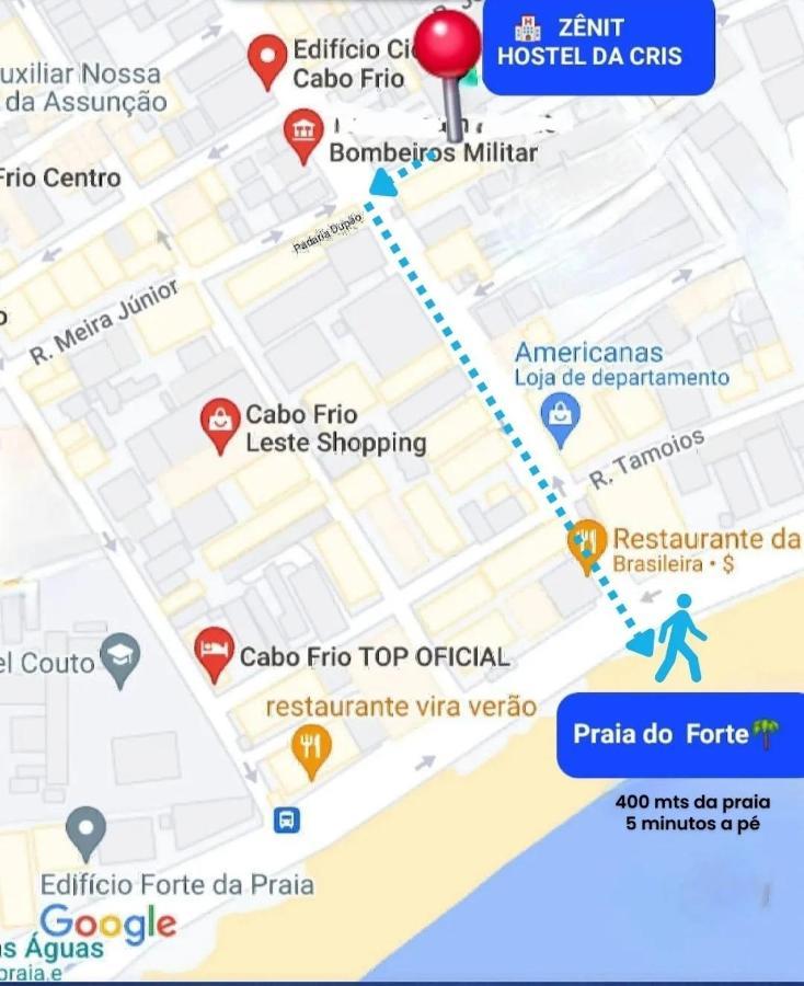 Zenit Hostel Da Cris Cabo Frio Eksteriør billede
